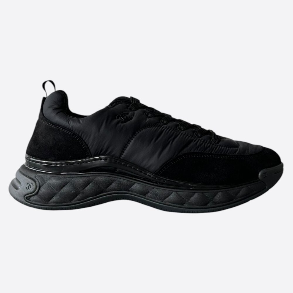 Chanel Black Logo Trainers